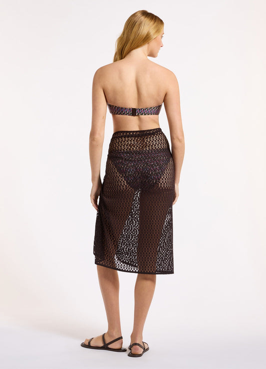 Jetset Stretch Lace Sarong | Seafolly