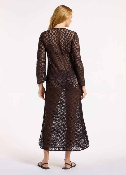 Jetset Stretch Lace Maxi Kaftan | Seafolly