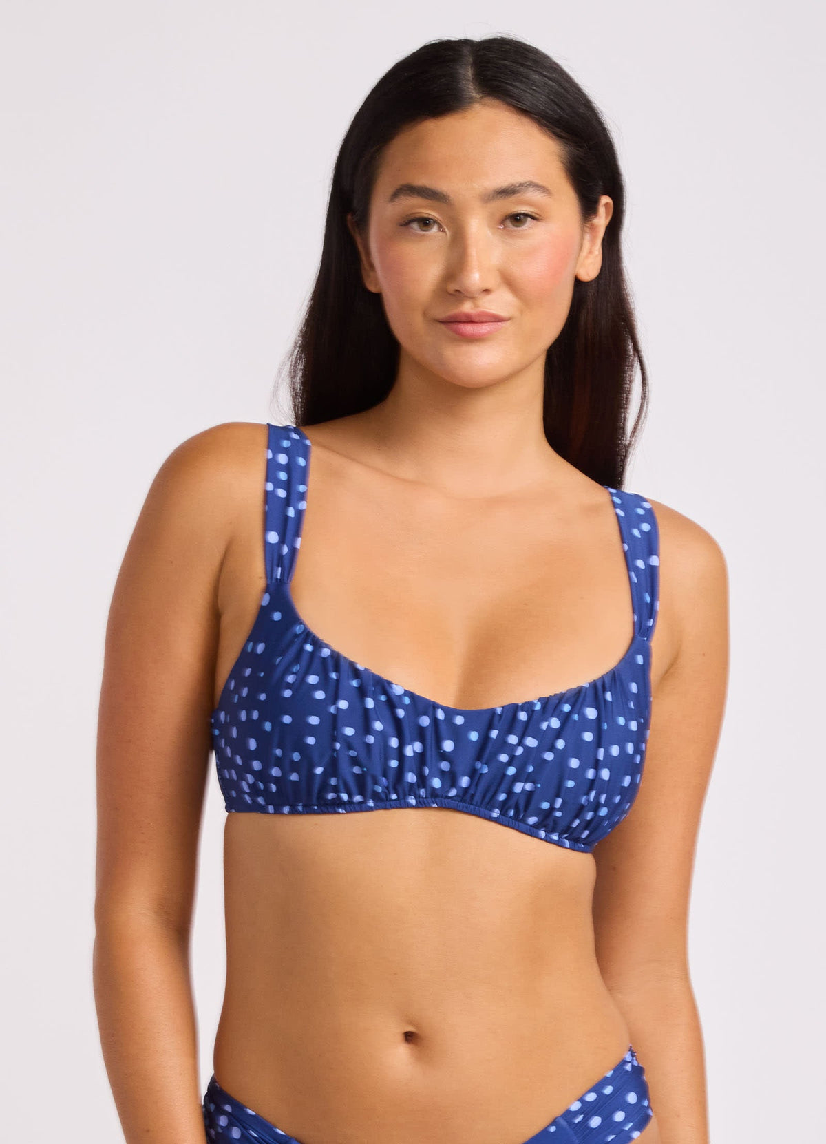 Dolce Dot Ruched Bralette Bikini Top | Seafolly