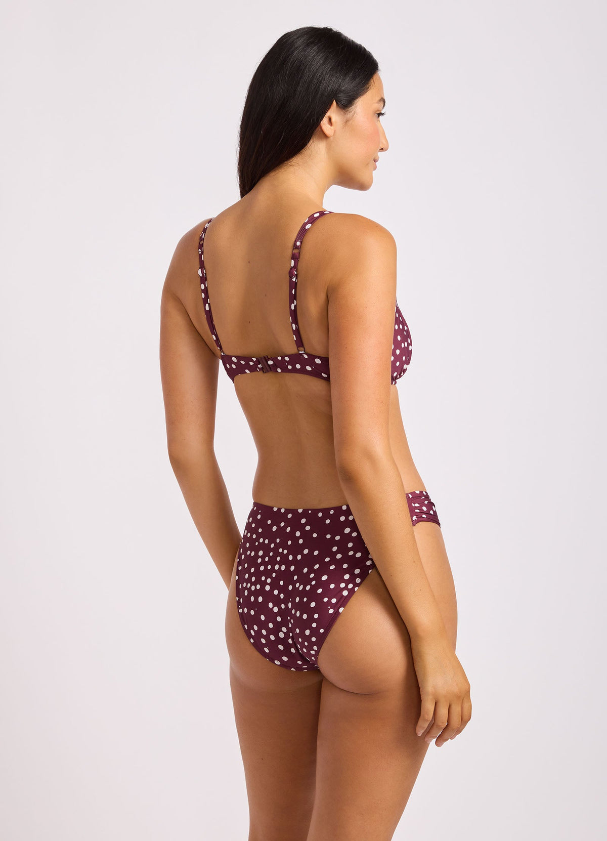 Dolce Dot Ruched Bralette Bikini Top | Seafolly