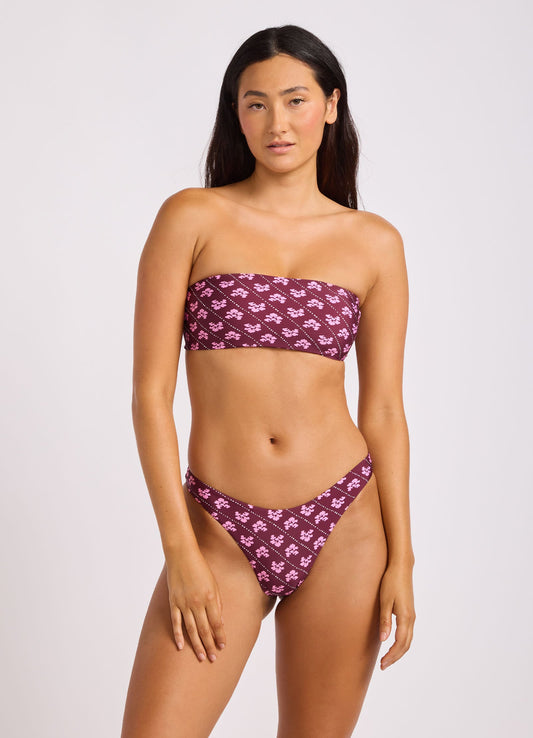 Batik Bloom Bandeau Bikini Top | Seafolly