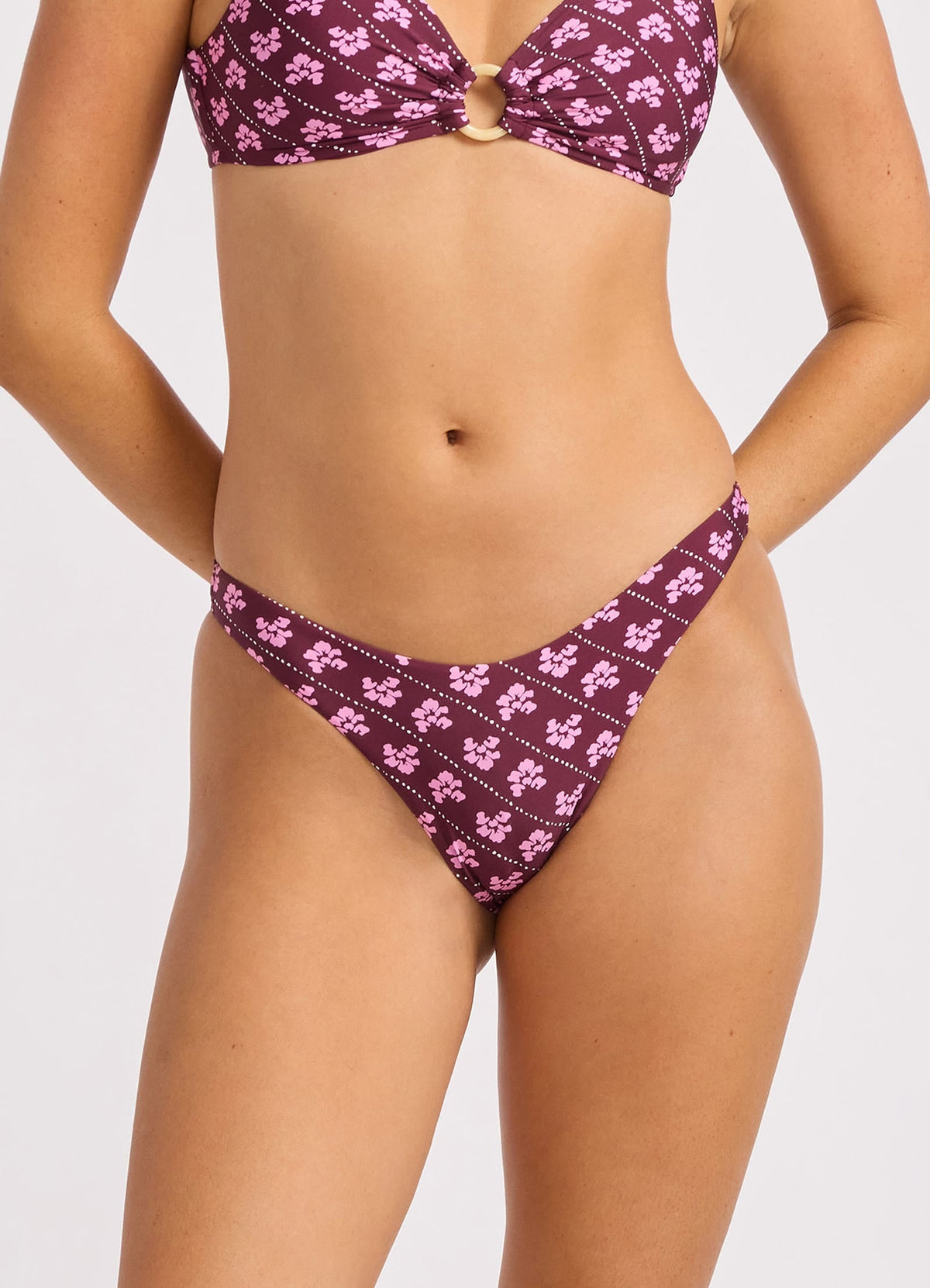 Batik Bloom High Cut Bikini Bottom | Seafolly