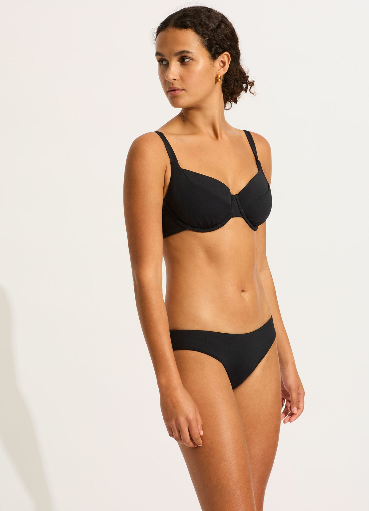 Collective DD Cup Underwire Bikini Top - Black | Seafolly