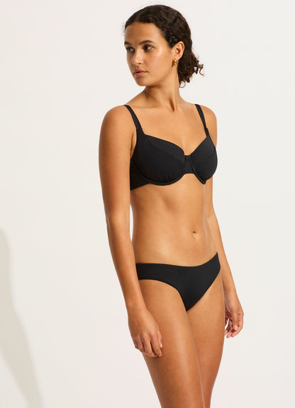 Collective DD Cup Underwire Bikini Top - Black | Seafolly