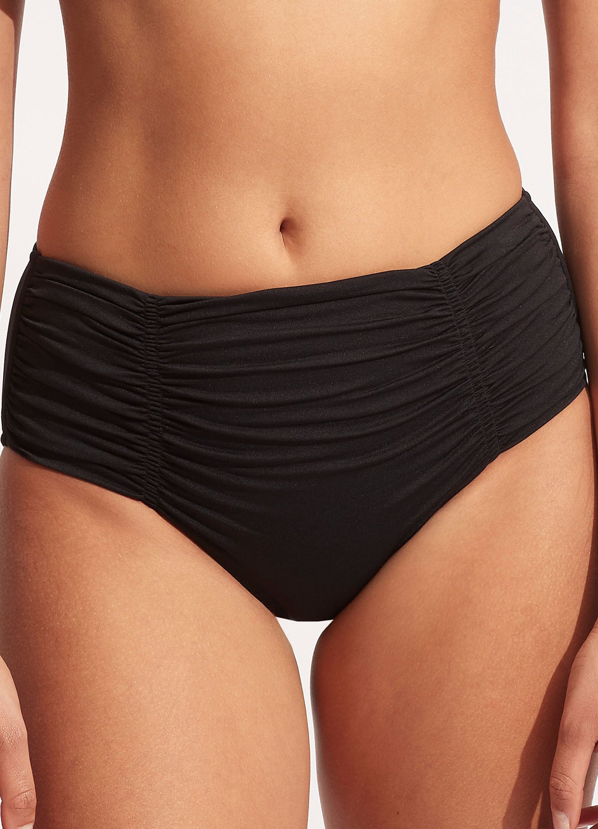 Collective Gathered Front Retro Pant - Black | Seafolly