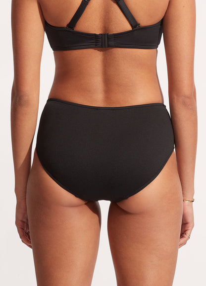 Collective Gathered Front Retro Pant - Black | Seafolly