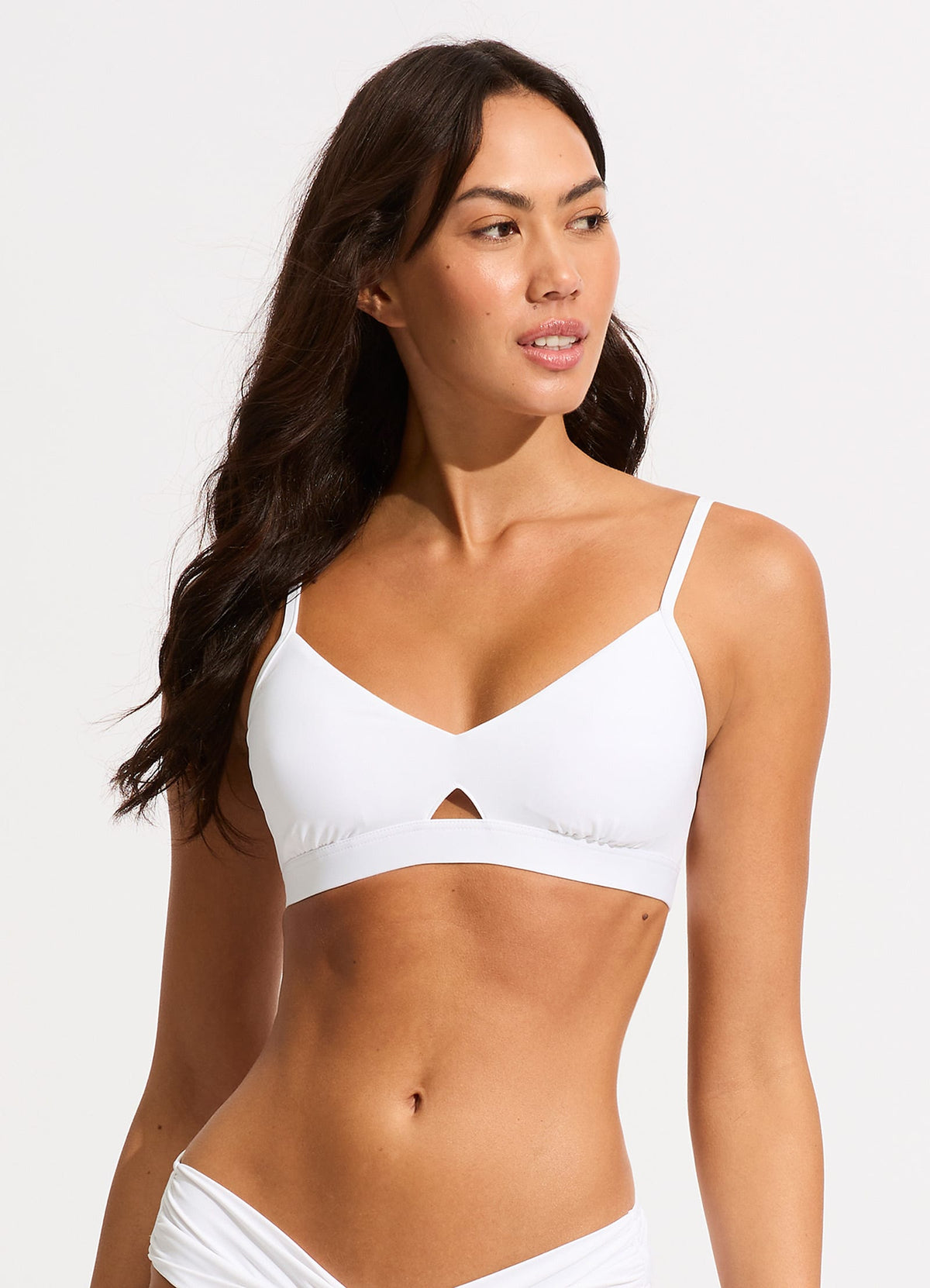Collective Hybrid Bralette - White | Seafolly