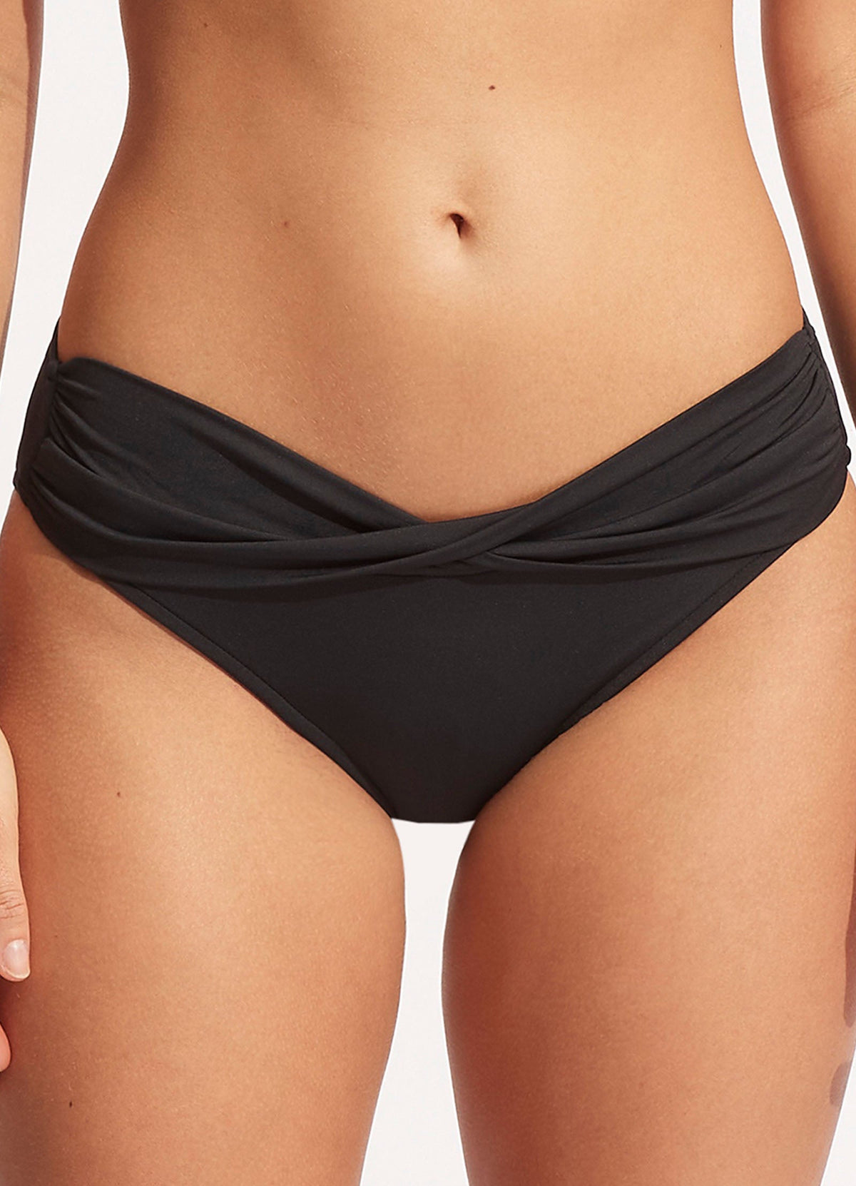 Collective Twist Band Hipster - Black | Seafolly