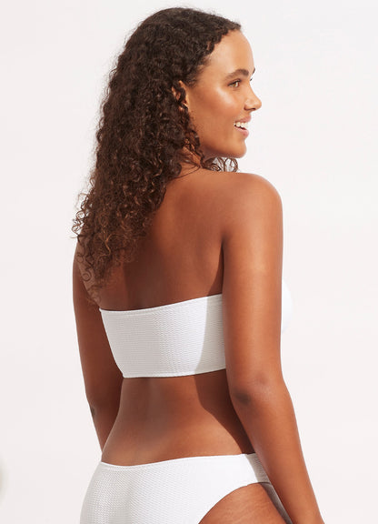 Sea Dive Bandeau Bikini Top - White | Seafolly