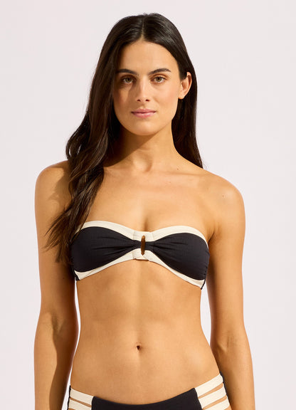 Bandwave Bandeau Bikini Top | Seafolly