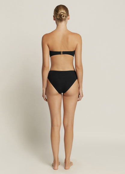 Jetset Bandeau Bikini Top - Black | Seafolly
