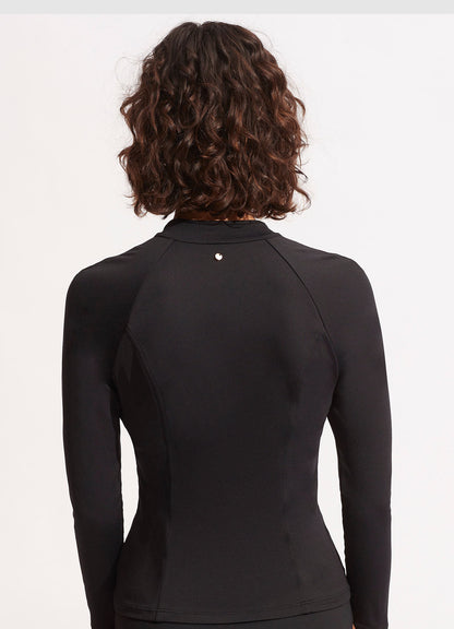 Collective Long Sleeve Sunvest - Black | Seafolly