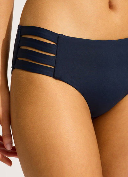 Collective Multi Strap Hipster Bikini Bottom - True Navy | Seafolly