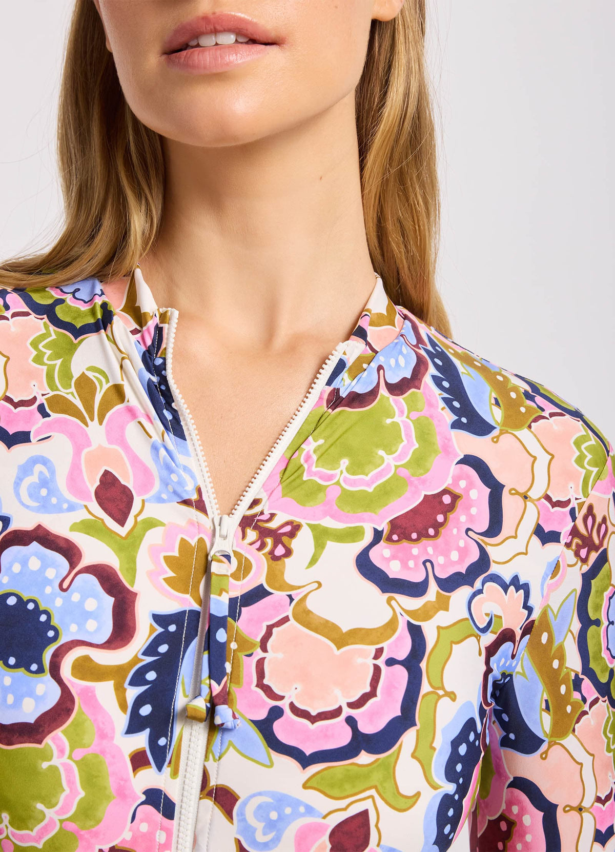 Sea Blossom Zip Front Surf Suit | Seafolly