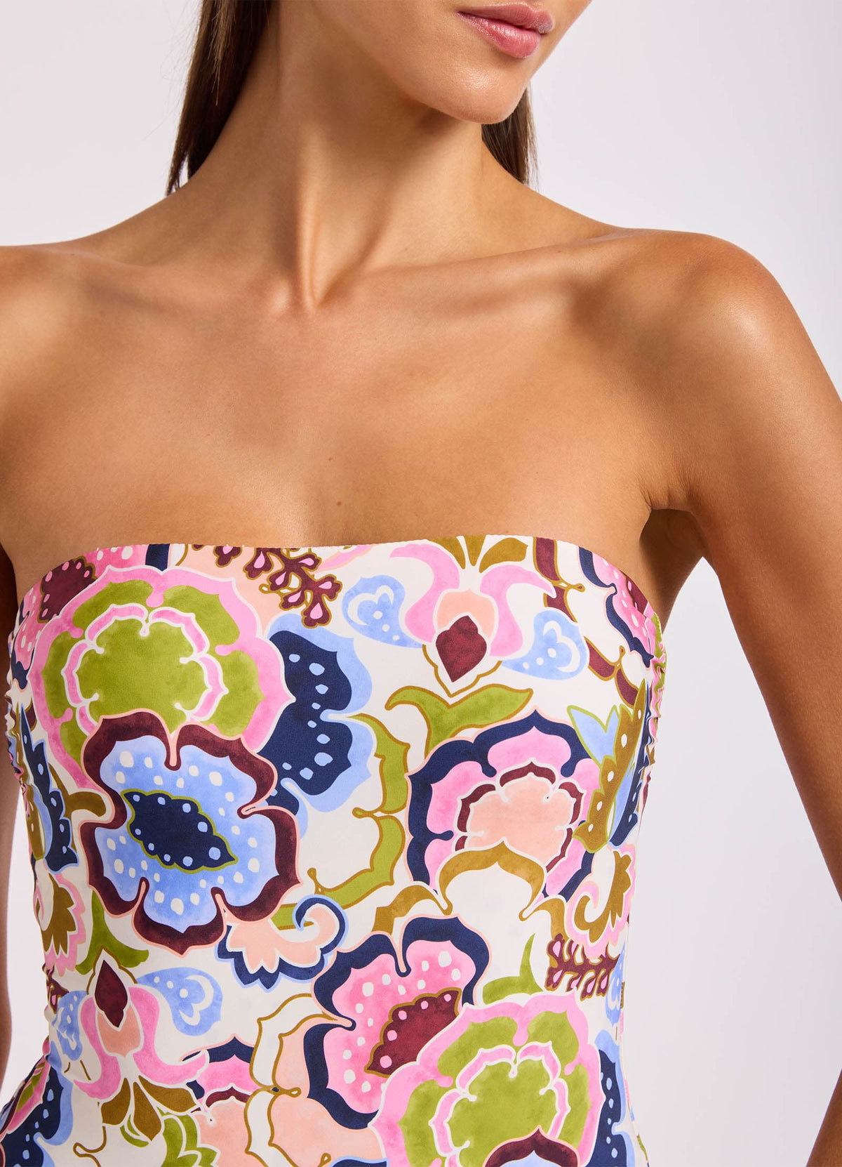 Sea Blossom Bandeau One Piece Swimsuit | Seafolly