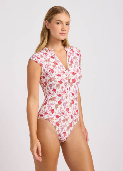 Summer Chintz Zip Front One Piece Swimsuit | Seafolly