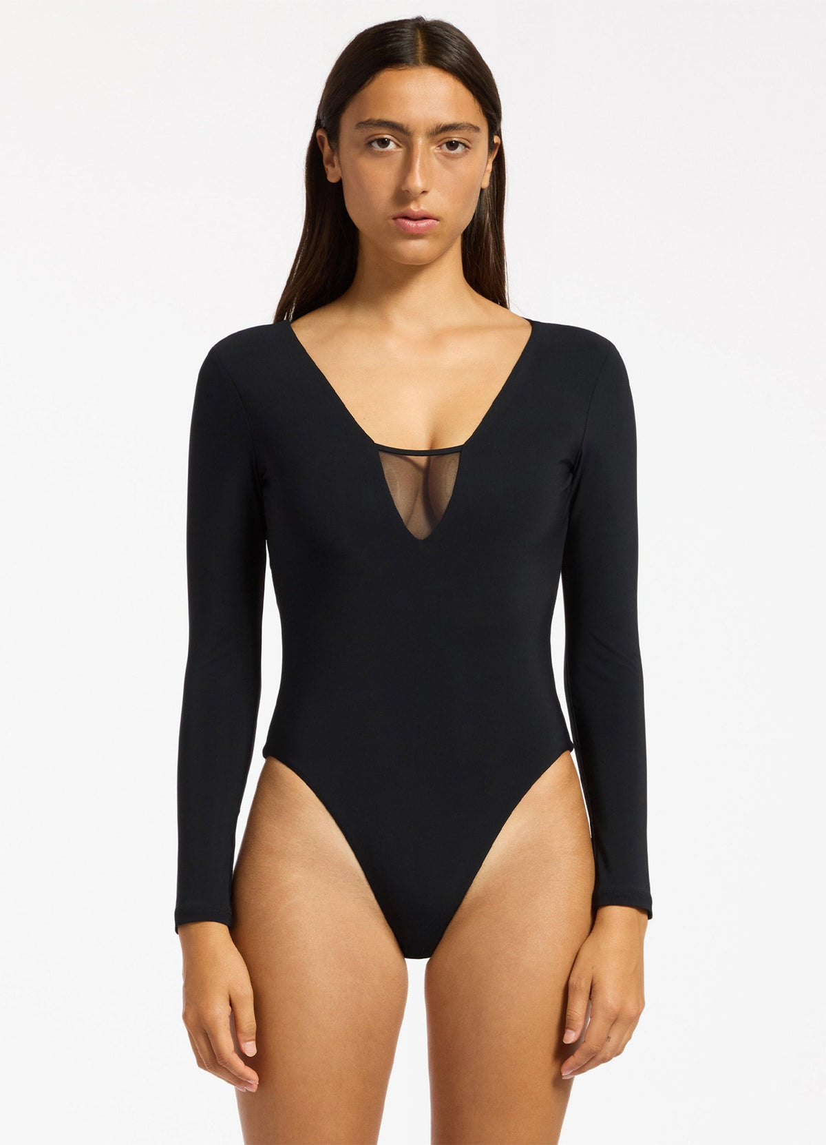 Jetset Lure Long Sleeve One Piece | Seafolly