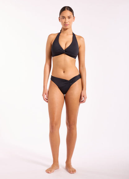 Jetset Smooth Twist Front Halter Bikini Top | Seafolly