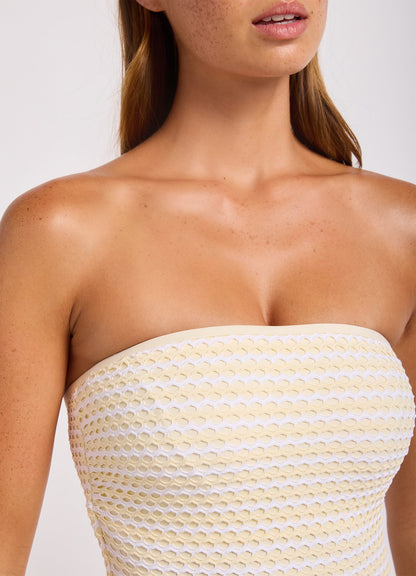 Mesh Effect DD Bandeau One Piece Swimsuit | Seafolly