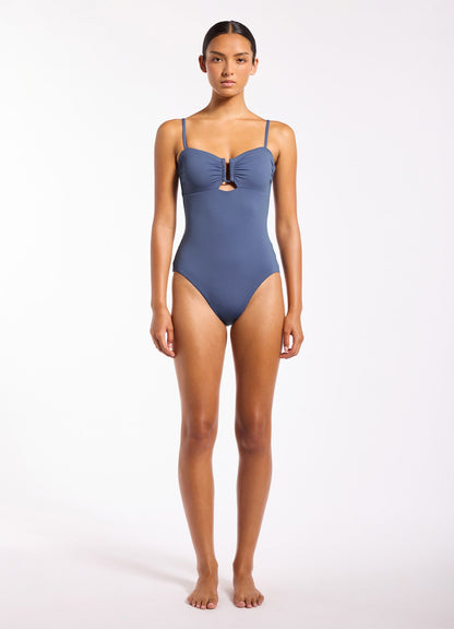 Jetset Smooth U-Trim Bandeau One Piece | Seafolly