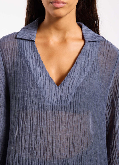 Wave Gauze Sheer Full Length Cover Up | Seafolly