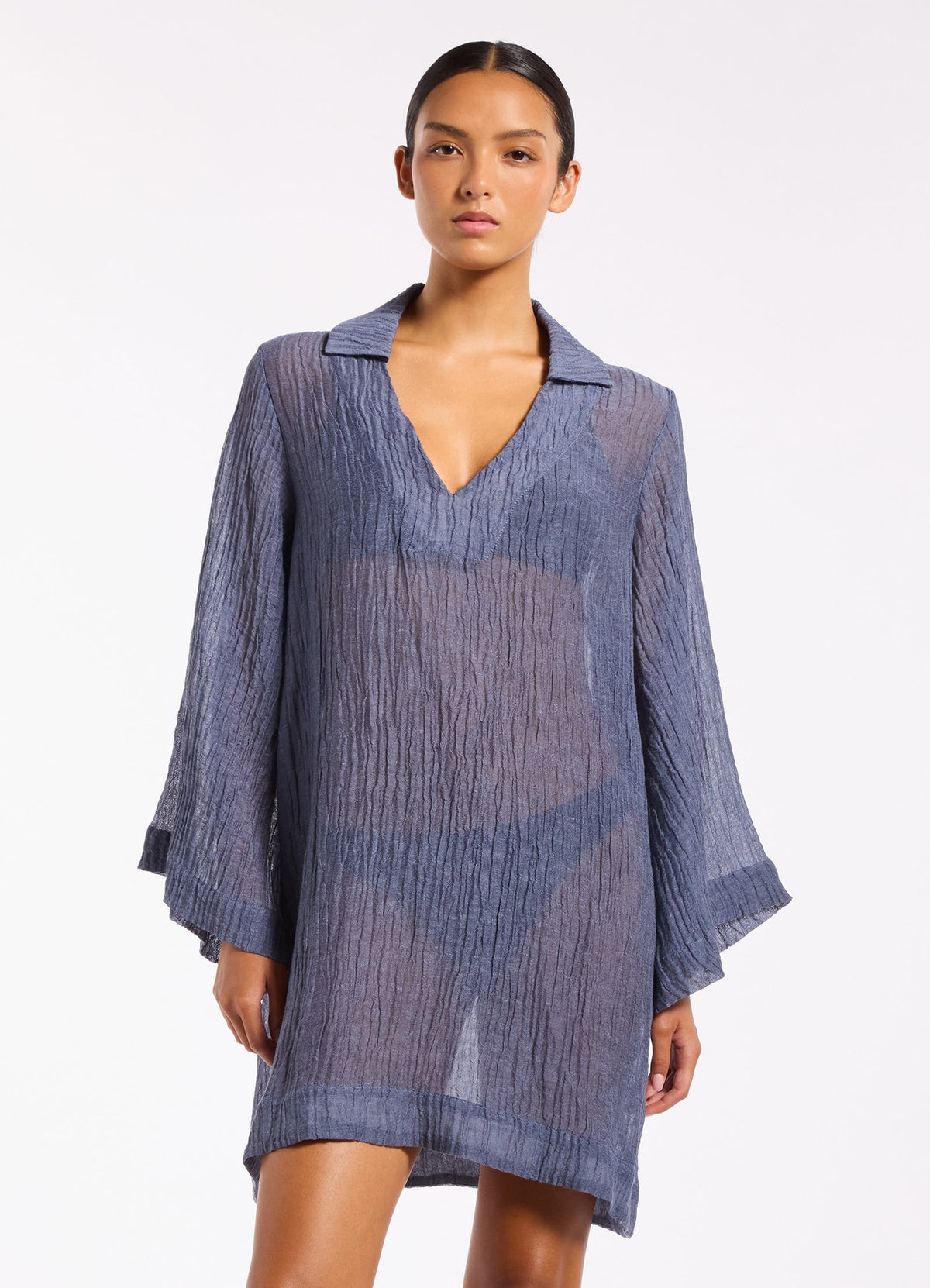 Wave Gauze Sheer Mini Cover Up | Seafolly