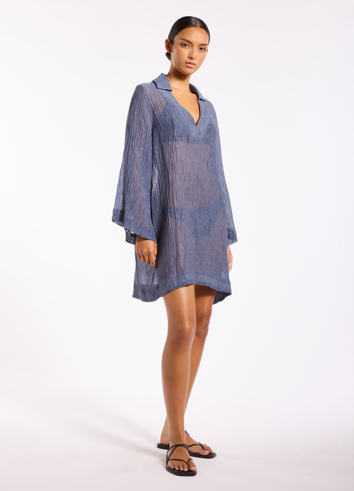 Wave Gauze Sheer Mini Cover Up | Seafolly