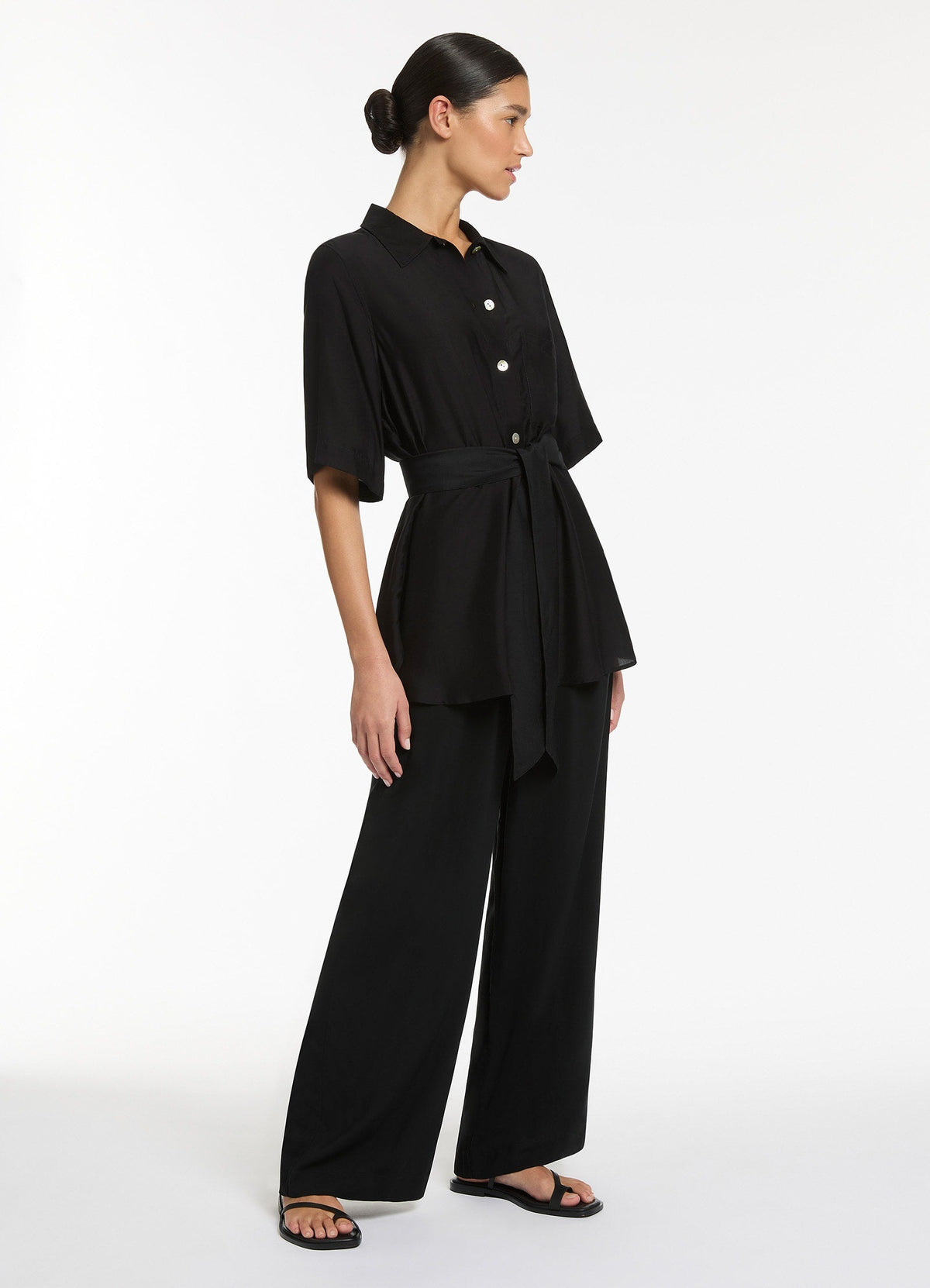 Jetset Wide Leg Pants - Black | Seafolly