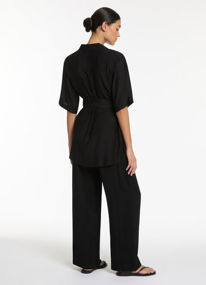 Jetset Wide Leg Pants - Black | Seafolly