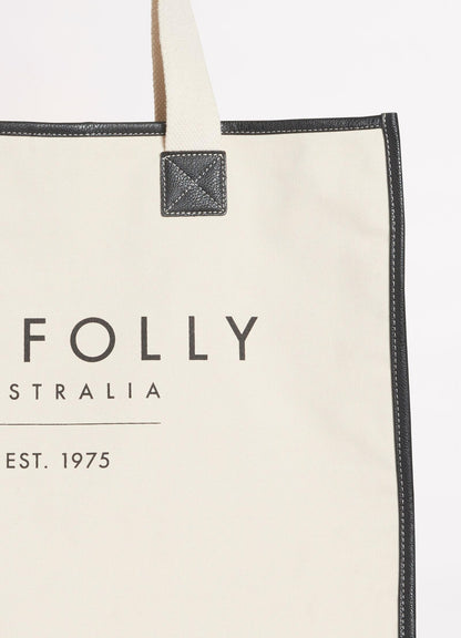 Canvas Tote Bag - Black | Seafolly