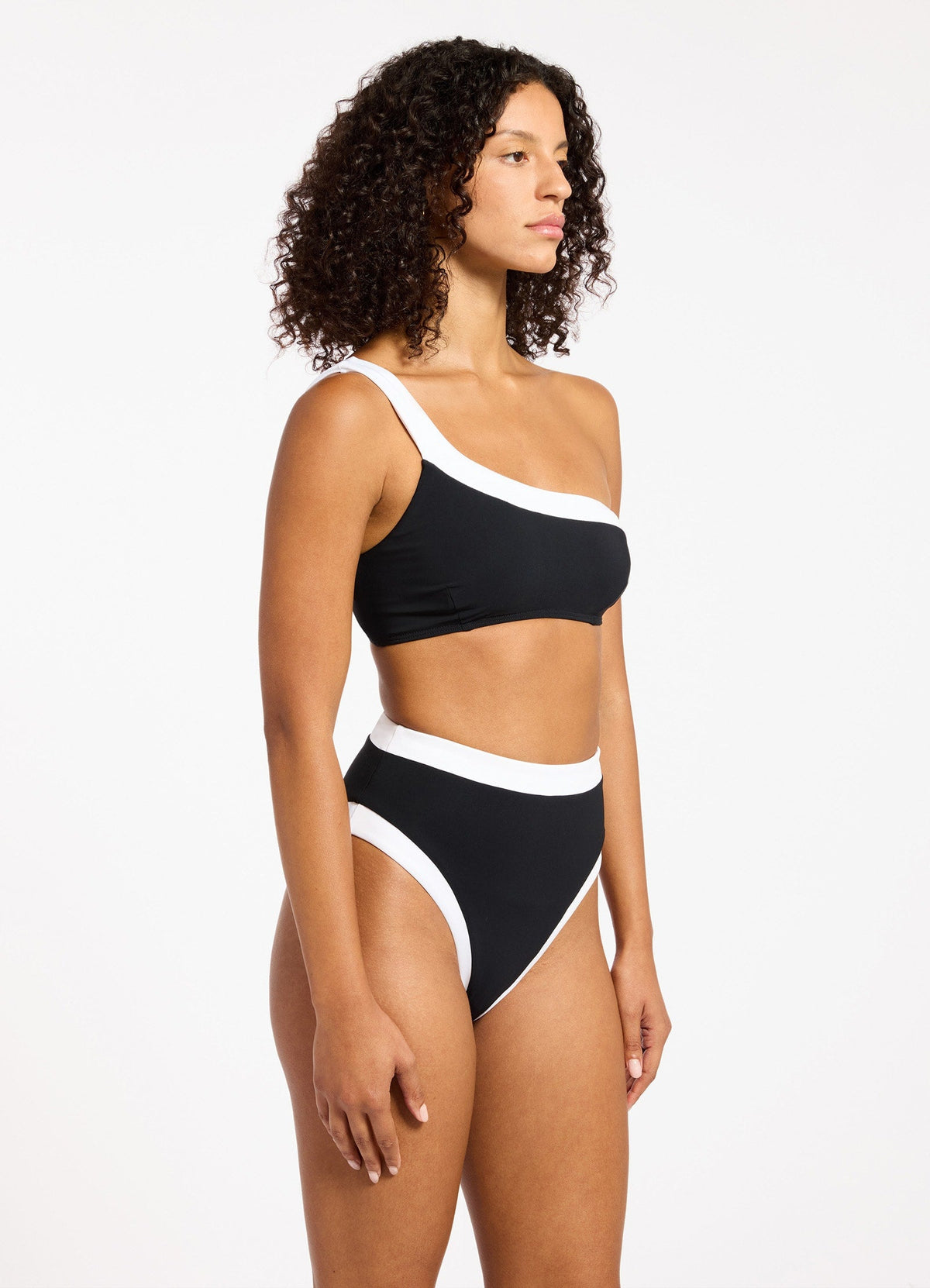 Jetset Eternal High Waist High Leg Bikini Bottom | Seafolly