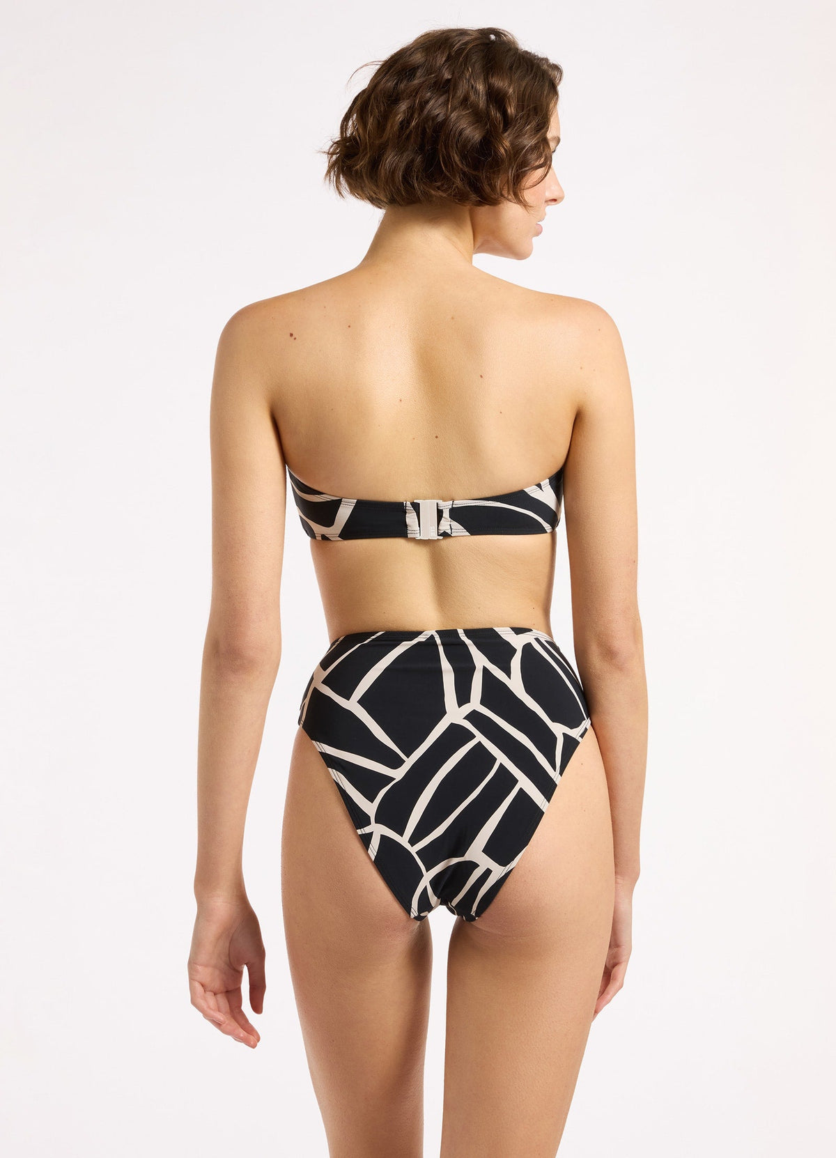 Bonita High Waist High Leg Bikini Bottom | Seafolly