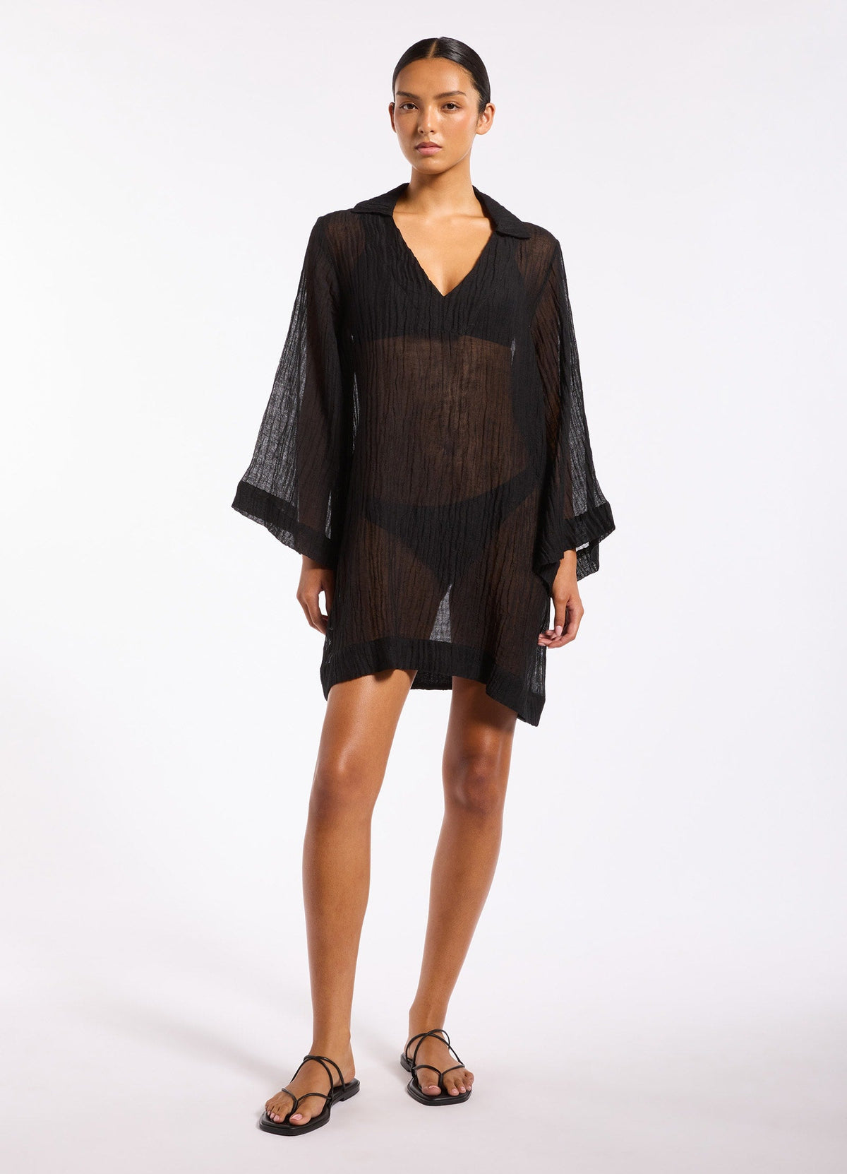 Wave Gauze Sheer Mini Cover Up | Seafolly