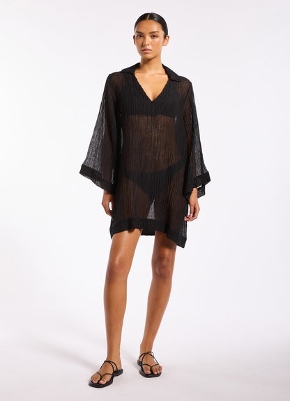 Wave Gauze Sheer Mini Cover Up | Seafolly
