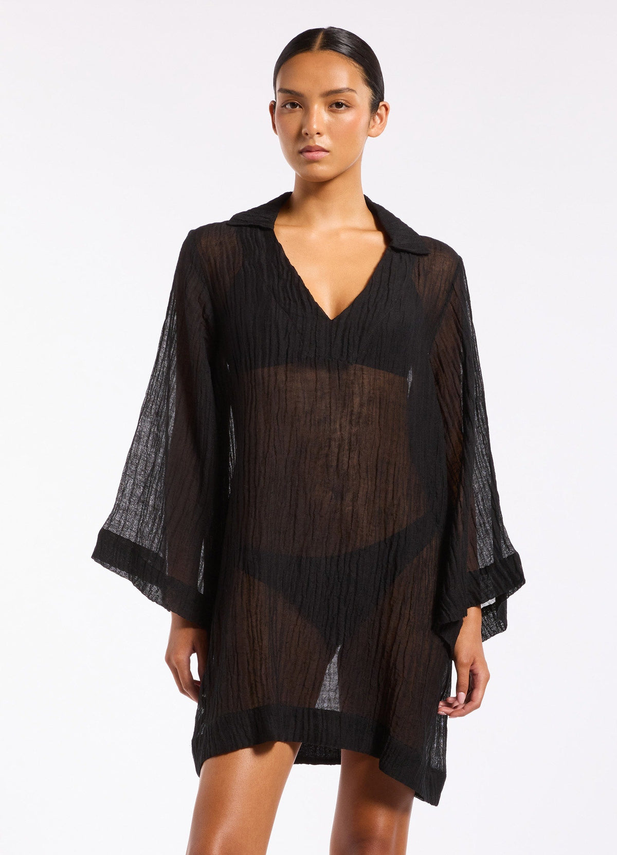Wave Gauze Sheer Mini Cover Up | Seafolly