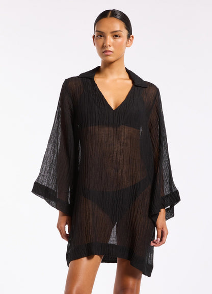Wave Gauze Sheer Mini Cover Up | Seafolly