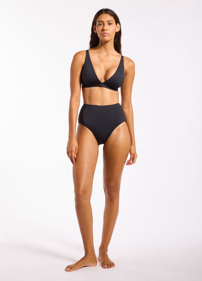 Jetset Smooth Longline Triangle Bikini Top | Seafolly