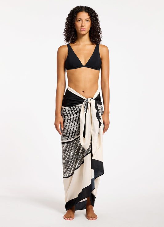 Beachedit Shirred Waist Pant | Seafolly