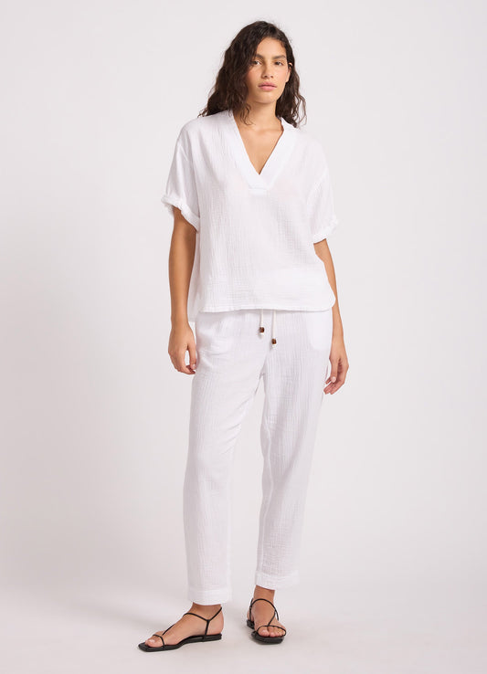 Double Gauze V-Neck Top | Seafolly